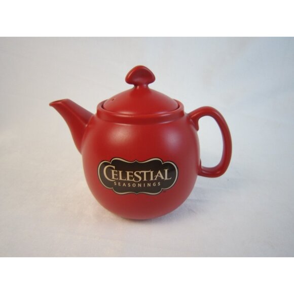 Celestial Seasonings Chantal 2003 Small Red Tea Pot - Picture 1 of 8